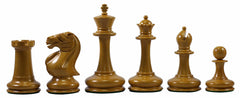 Stroud Club Vintage 1878 Reproduction 3.25" Ebony Wood Chess Set