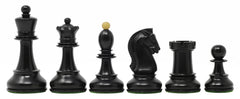 Dubrovnik 1950 Vintage 3.75" Reproduction Chess Setin Ebony & Natural Boxwood