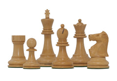 Fischer-Spassky / 1972 World Championship 3.75" Natural Boxwood/Ebony Chessmen