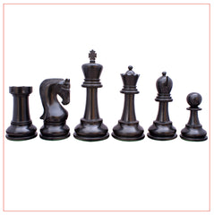 Leningrade Series 4" Ebonised Staunton Chess Set