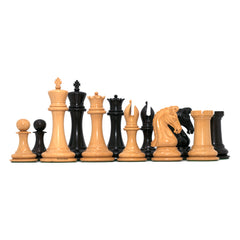 Tristan Series Luxury Staunton Chess Pieces in Ebony wood: King Size 4.4"