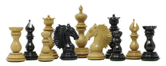 Troy Series Luxury Staunton 4.4" Ebony and Boxwood Chessmen