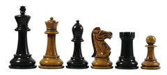 1978 Olympiad Havanna 3.78" Reproduction Distressed Antiqued & Ebonised Chessmen