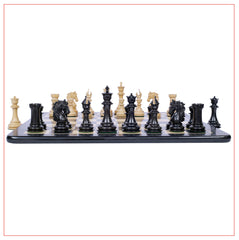 Heritage Series Ebony Staunton 4.4" Chess Set