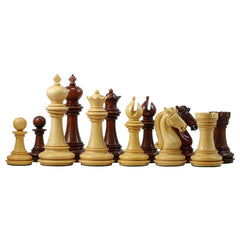 Attica Series Premium Staunton 4" Chess set in Padouk and Box wood