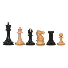 Walter Grimshaw 1854 Reproduced Staunton 3.5" Boxwood/Ebony Chessmen