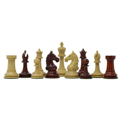 Warrior Series Premium Staunton 4" Chessmen in Padouk and Box Wood