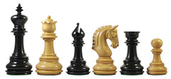 Alexandria Series 4.5" Premium Staunton Ebony Chessmen