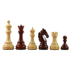 Columbian Series 4.5" Premium Staunton Chess Set in African Padouk and Box wood
