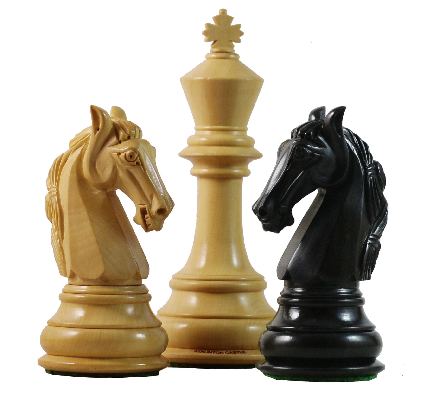 Columbian Series 4.5" Premium Staunton Chess Set in Ebony and Box Wood