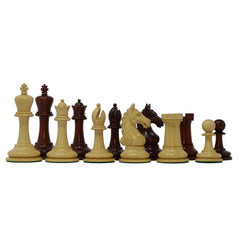 Warrior Series Premium Staunton 4" Chessmen in Padouk and Box Wood