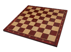 Chess Board with Notations square size 2.25" X 2.25" Padouk for 4" to 4"  Chess Set