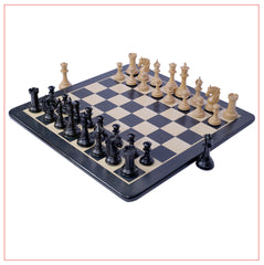 Heritage Series Ebony Staunton 4.4" Chess Set