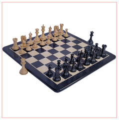 Heritage Series Ebony Staunton 4.4" Chess Set