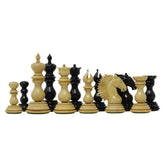 Troy Series Luxury Staunton 4.4" Ebony and Boxwood Chessmen