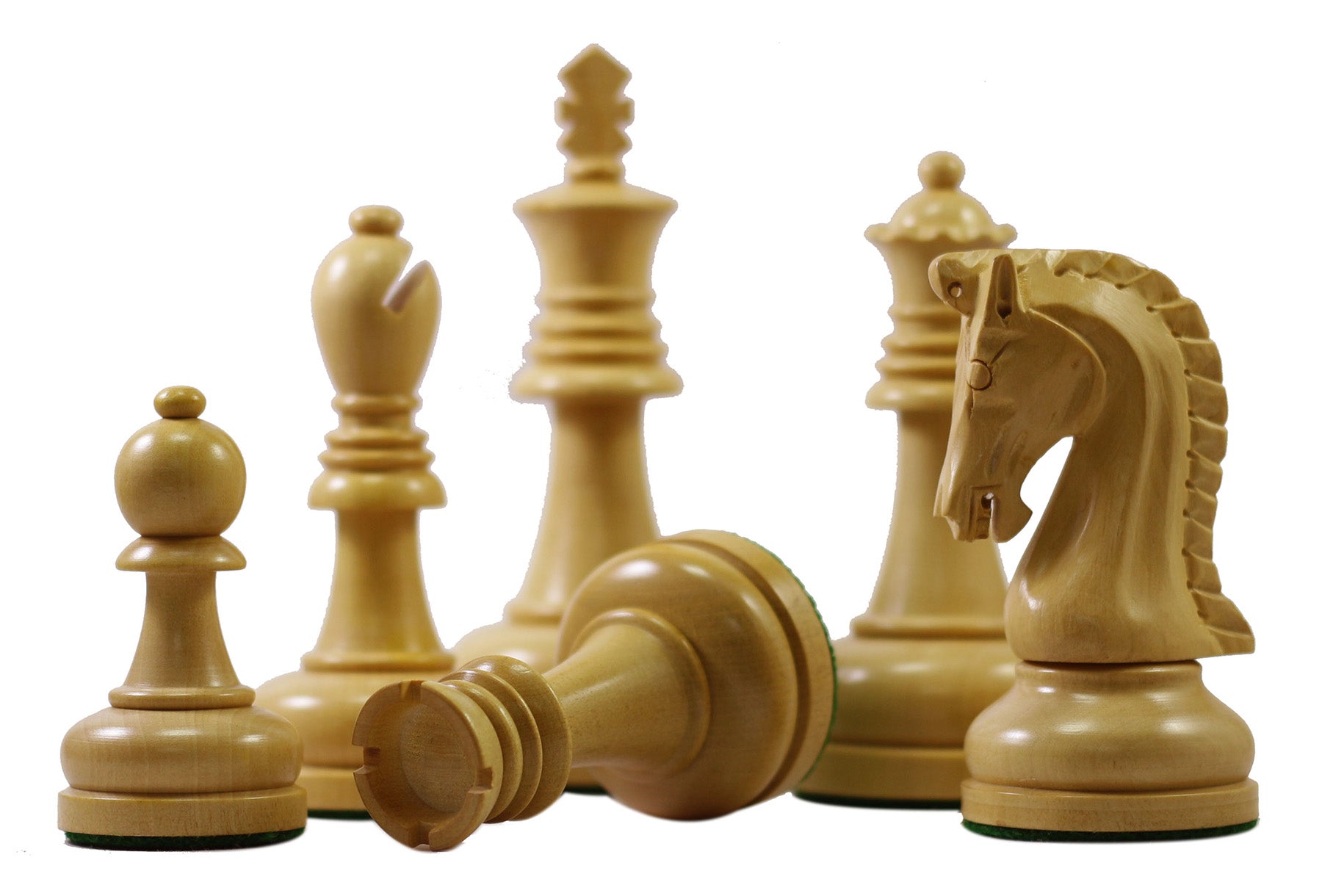 Augusta Series 4.125" Premium Staunton Chess Set in Ebony and Box Wood