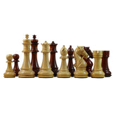 Bridle Series 4.5" Premium Staunton Chess Set in African Padouk and Box Wood