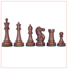 Verona Series 4" Luxury Staunton Golden Rose wood Chessmen