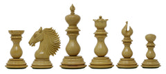 Troy Series Luxury Staunton 4.4" Ebony and Boxwood Chessmen