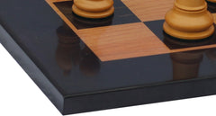 Antique Look Chess Board with Square size 2.25" X 2.25" Square size in antiqued Box wood and Ebony wood Look