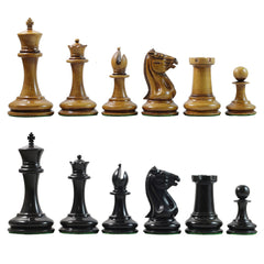 Morphy Cooke 1849-50 Vintage 3.5" Chess Design in Distressed Antique look and Ebony Wood