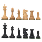 Morphy Cooke 1849-50 Vintage 3.5" Reproduction Chess Set in Non-Antiqued Boxwood & Ebony