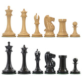 B & Company Reproduced Staunton 4.4" Non-Antiqued/Ebony Chessmen