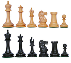 Championship Series 3.5" Ebony Wood Staunton Chess Pieces