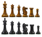 1978 Olympiad Havanna 3.78" Reproduction Distressed Antiqued & Ebonised Chessmen