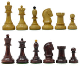 Dubrovnik 1950 Vintage Reproduction 3.75" Chess set in Mahogany