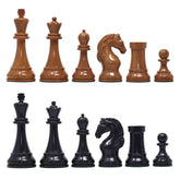 The Herman Steiner Commemorative Series Chess Pieces in Antiqued Boxwood and Ebony - 5.0" King