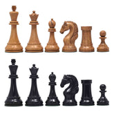 The Herman Steiner Commemorative Series Chess Pieces in Distressed Boxwood and Ebony - 5.0" King