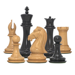 Chariot of Selene Series 4.4" Luxury Staunton Chessmen in Ebony Wood