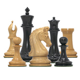 Tristan Series Luxury Staunton Chess Pieces in Ebony wood: King Size 4"