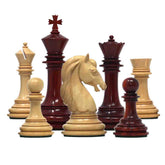 The Stallion of Columbus Series Luxury Staunton Padouk/Boxwood Chess set: King Height 4.4"