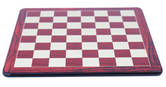 Chess Board with Square size 2.5" in African Padouk and Box wood Look