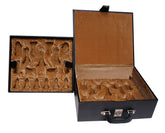 Leatherette Chess Presentation Coffer for the 3.75" to 4" Chess Pieces
