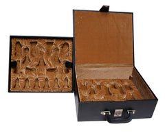 Leatherette Chess Presentation and Storage Coffer for 3.25" - 3.625" chess set