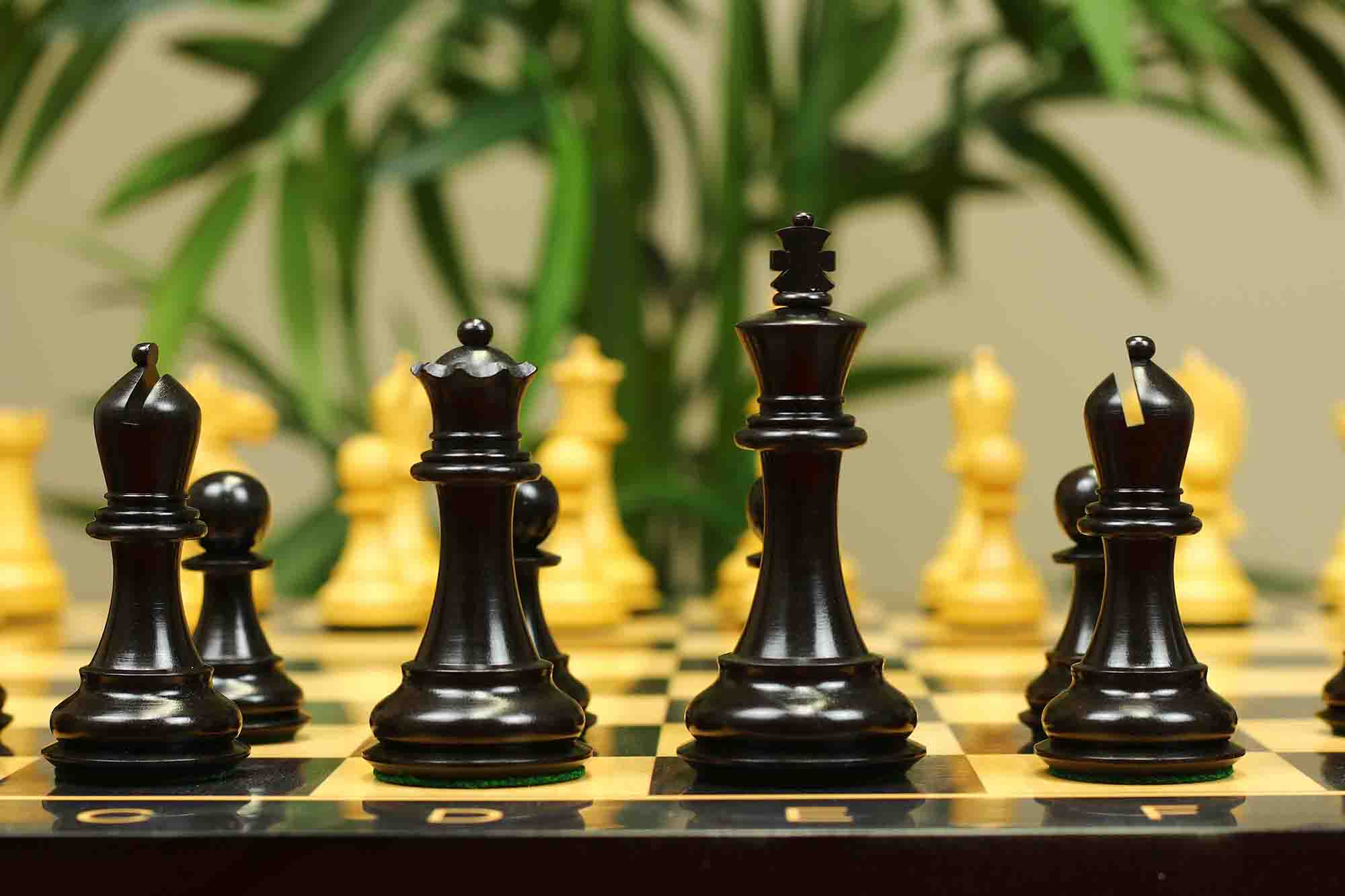 Fierce Series Chess Set 4" Staunton Chess Set - Ebony & Boxwood