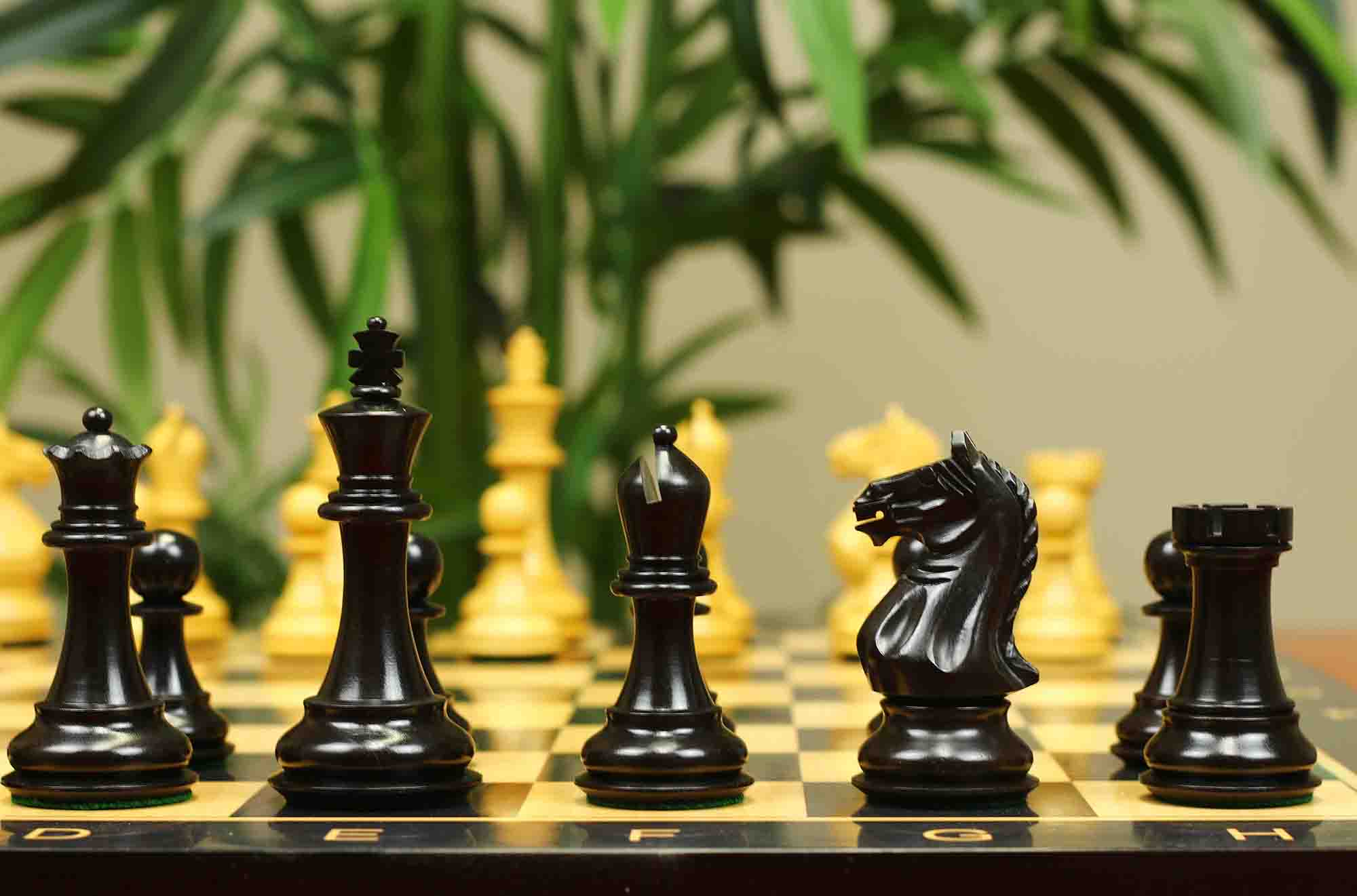 Fierce Series Chess Set 4" Staunton Chess Set - Ebony & Boxwood