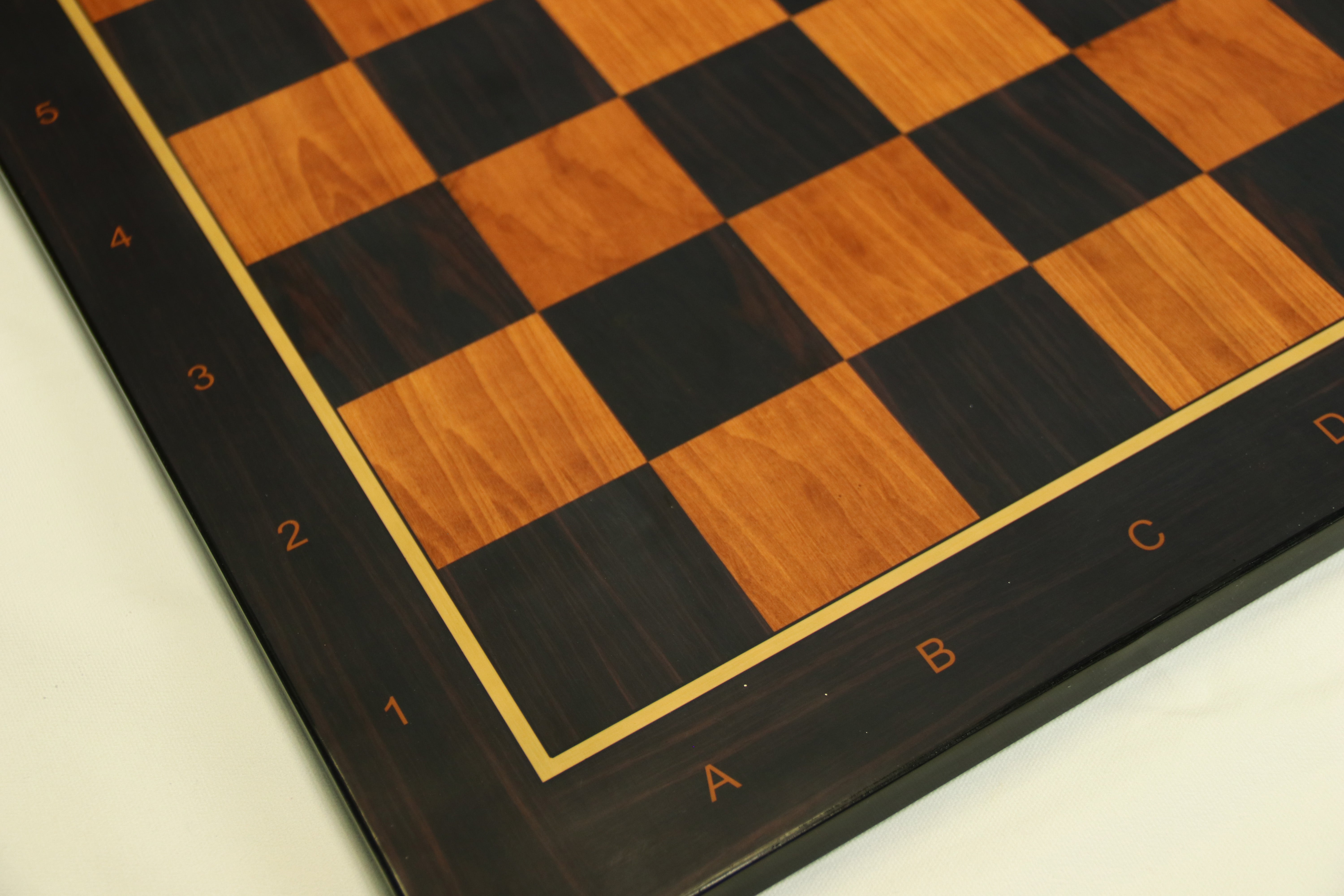 Antique Look Chess Board in Matt Finish with square size 2.5" X 2.5" in Ebony/Box wood look