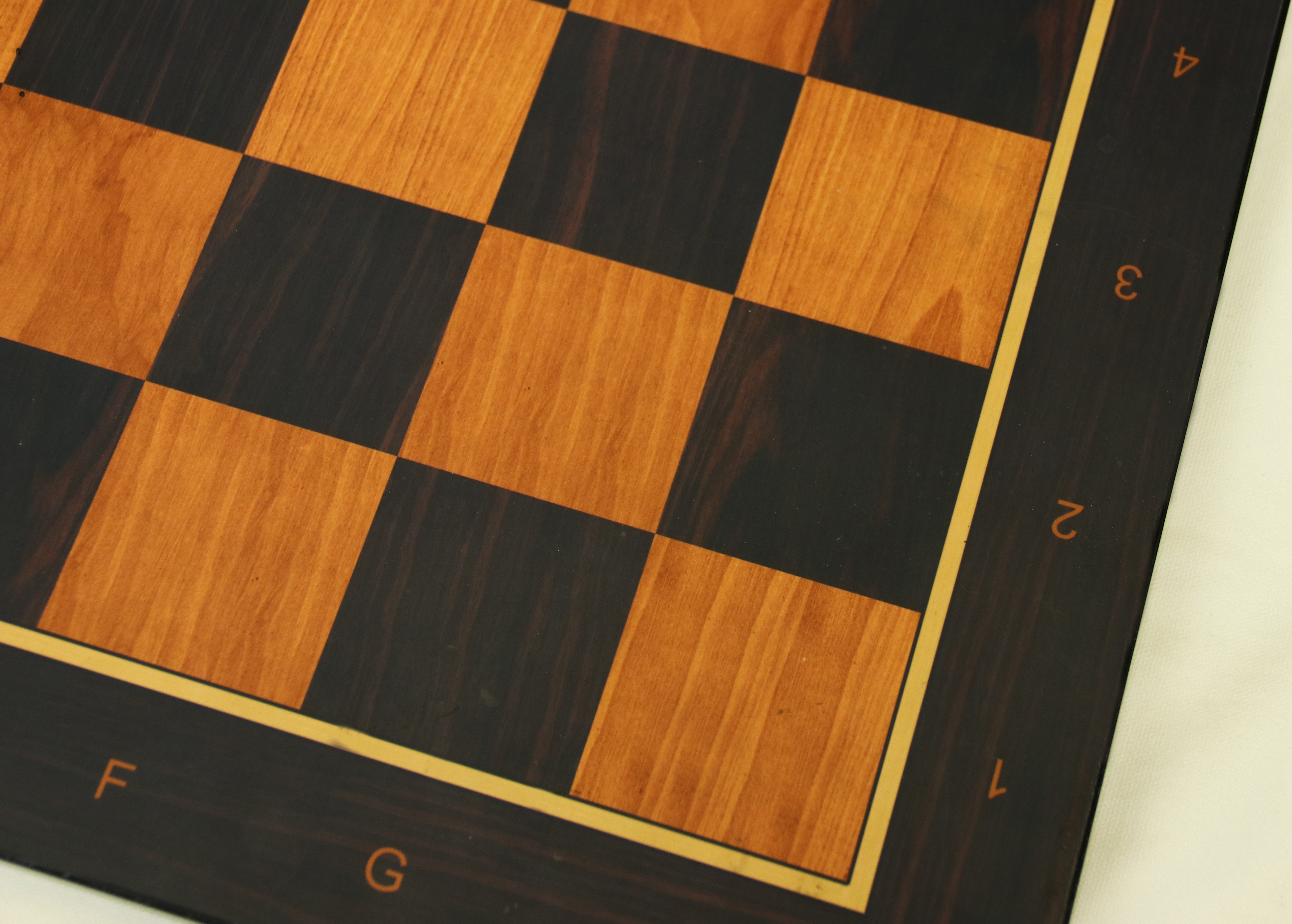 Antique Look Chess Board in Matt Finish with square size 2.5" X 2.5" in Ebony/Box wood look