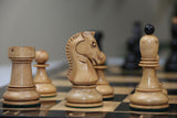 The Fischer Dubrovnik 1970 Upgraded Version Chess set in Distressed and Ebonised Boxwood