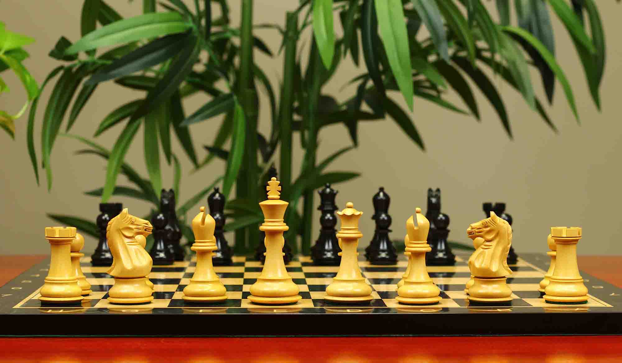 Fierce Series Chess Set 4" Staunton Chess Set - Ebony & Boxwood