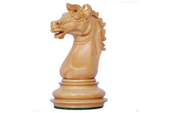 Regal Series 4" Ebony Wood Staunton Chess Set with Board