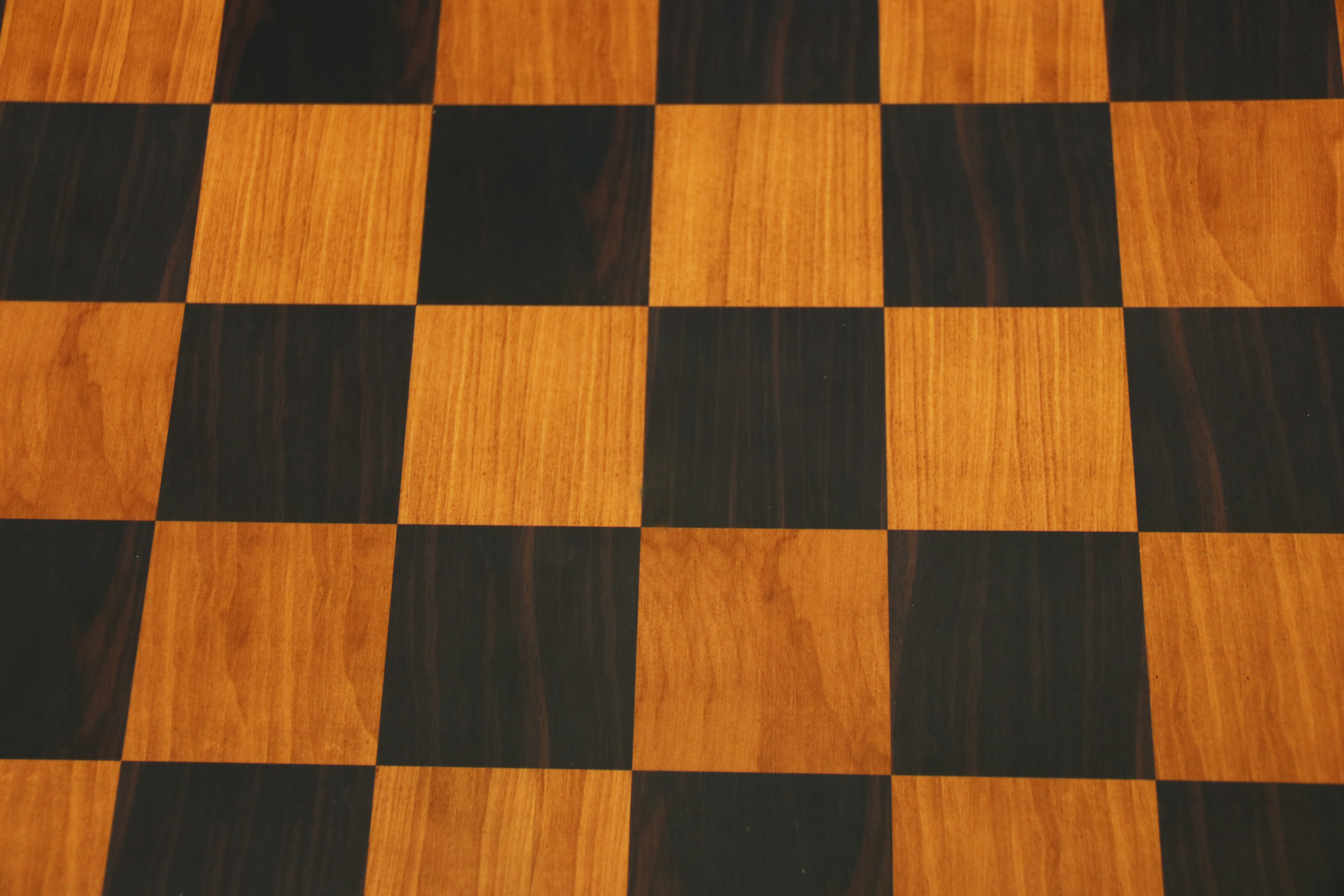 Antique Look Chess Board in Matt Finish with square size 2.5" X 2.5" in Ebony/Box wood look