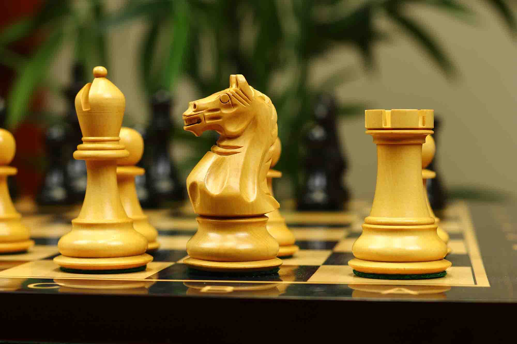 Fierce Series Chess Set 4" Staunton Chess Set - Ebony & Boxwood