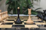 Soviet USSR 1970 Reproduced 4" Chess set in Ebony and Natural Boxwood
