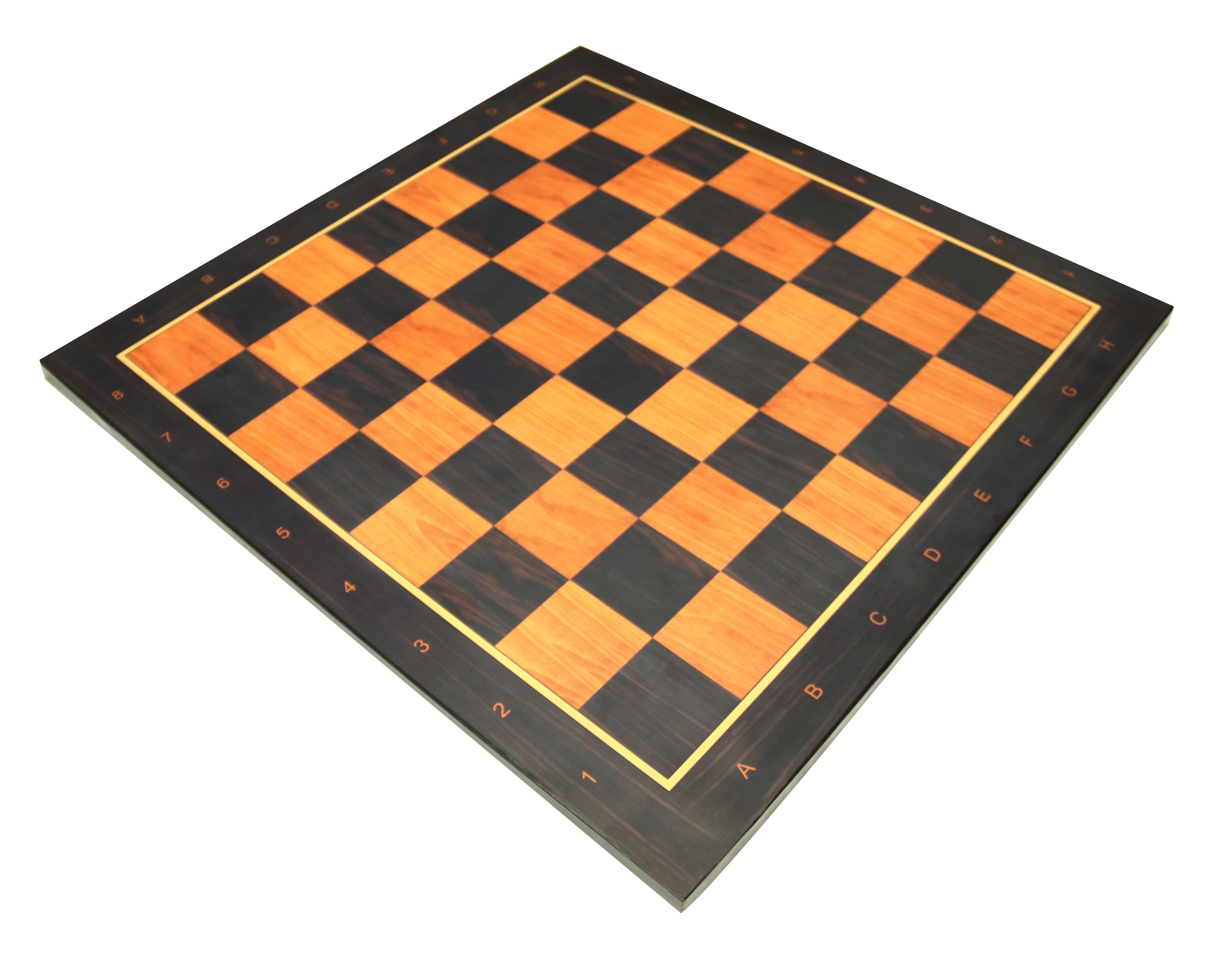 Antique Look Chess Board in Matt Finish with square size 2.5" X 2.5" in Ebony/Box wood look