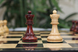 The Fischer Dubrovnik 1970 Upgraded Version Chess set in Natural and Mahogany Stained Boxwood